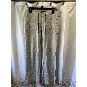 The North Face Womens Blue And White Stripe Casual Pants Size 6